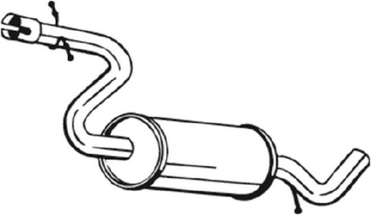 Middle Silencer - 233-609 BOSAL