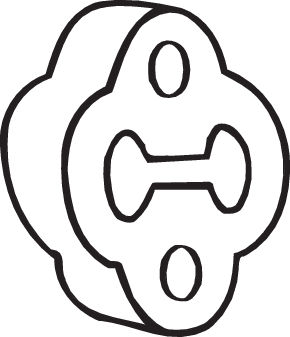 Резиновые полоски, система выпуска - 255-170 BOSAL