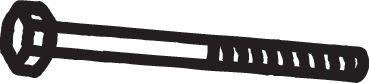 Schraube, Abgasanlage - 258-825 BOSAL