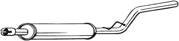 vidurinis duslintuvas - 278-315 BOSAL