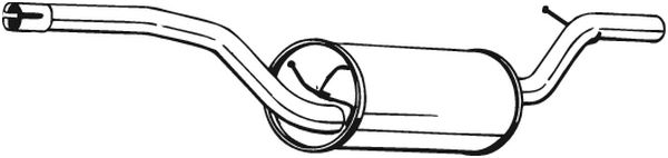 Silenziatore centrale - 280-361 BOSAL