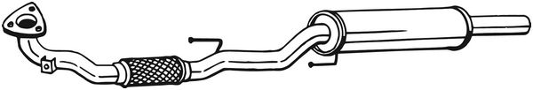 Silenziatore anteriore - 281-769 BOSAL