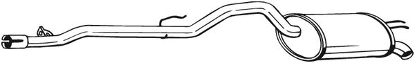 Silenziatore posteriore - 281-799 BOSAL