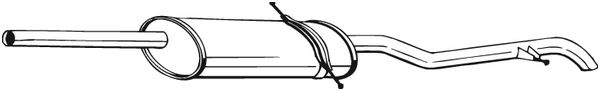 Silenziatore posteriore - 282-061 BOSAL