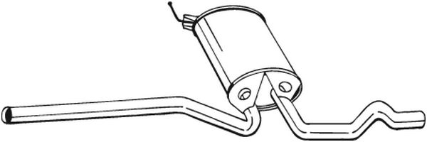 Silenziatore centrale - 282-703 BOSAL