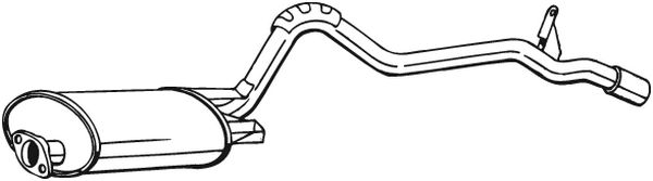 Silenziatore posteriore - 283-605 BOSAL