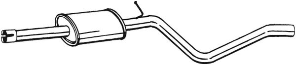 vidurinis duslintuvas - 284-555 BOSAL