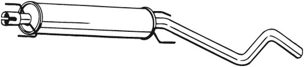 Middle Silencer - 286-473 BOSAL