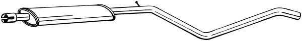 Middle Silencer - 285-455 BOSAL