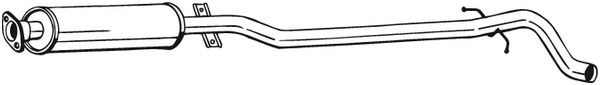 Middle Silencer - 286-185 BOSAL