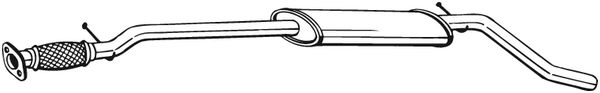 Middle Silencer - 287-455 BOSAL