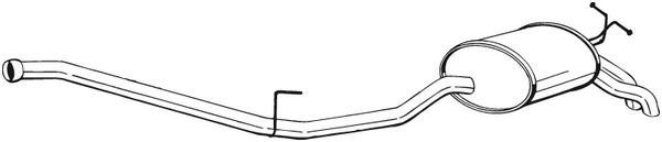 galinis duslintuvas - 287-087 BOSAL