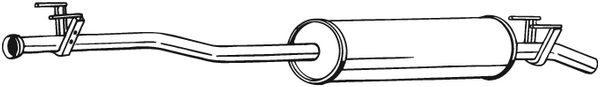 vidurinis duslintuvas - 287-355 BOSAL