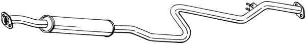 vidurinis duslintuvas - 287-399 BOSAL