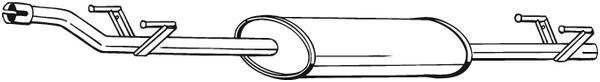 vidurinis duslintuvas - 288-231 BOSAL