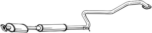 Middle Silencer - 288-577 BOSAL