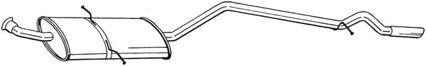 Silenziatore posteriore - 291-429 BOSAL