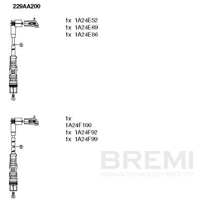 Ignition Cable Kit - 229AA200 BREMI