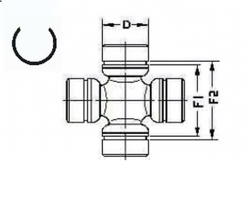 Joint, propshaft - U 186 LÖBRO
