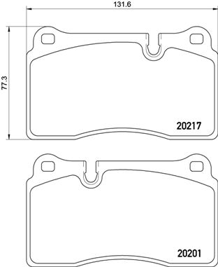 Комплект тормозных колодок, дисковый тормоз - P 02 002 BREMBO