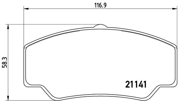Brake Pad Set, disc brake - P 24 023 BREMBO