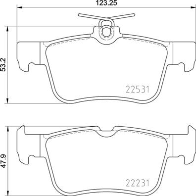Kit pastiglie freno, Freno a disco - P 24 175 BREMBO
