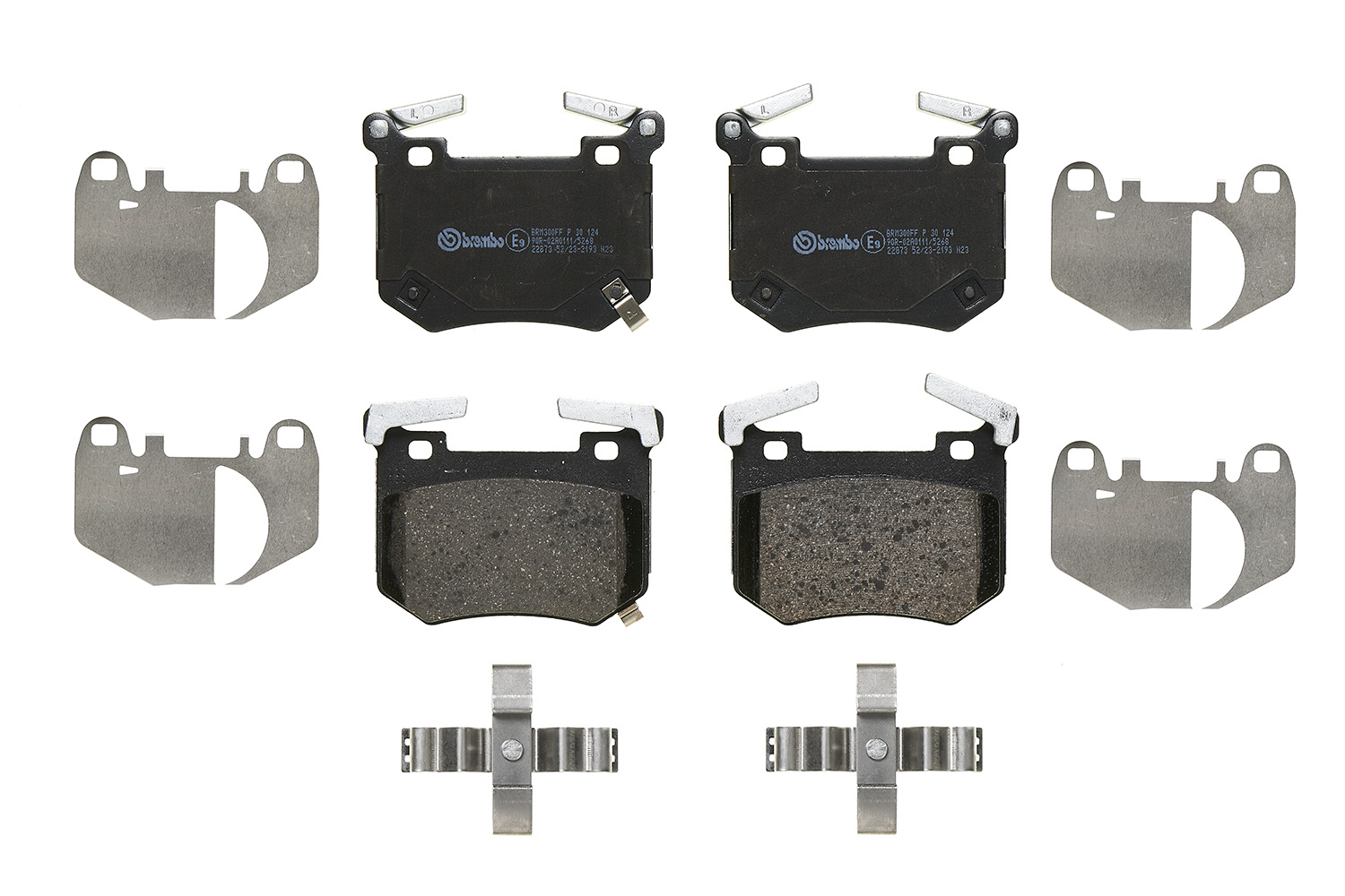 Brake Pad Set, disc brake - P 30 124 BREMBO