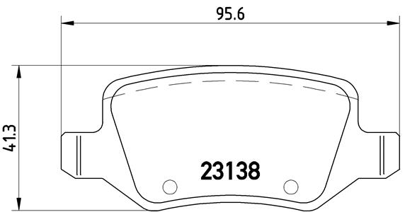 Brake Pad Set, disc brake - P 50 058 BREMBO