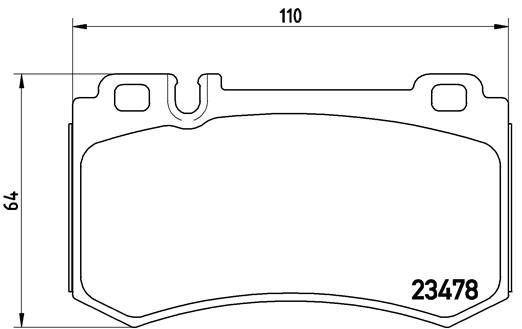 Комплект тормозных колодок, дисковый тормоз - P 50 061 BREMBO