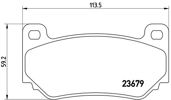 Kit pastiglie freno, Freno a disco - P 52 018 BREMBO