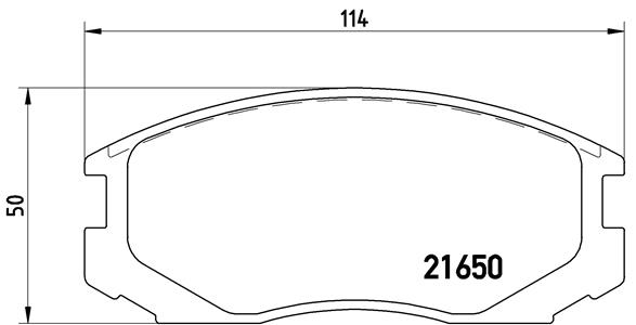 Комплект тормозных колодок, дисковый тормоз - P 54 015 BREMBO
