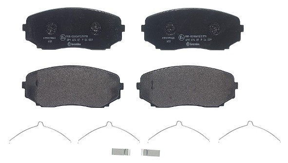 Комплект тормозных колодок, дисковый тормоз - P 54 059 BREMBO