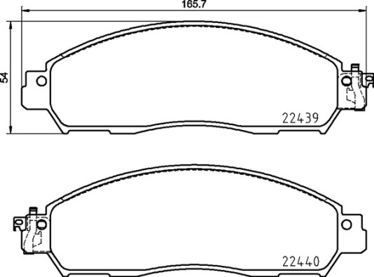 Kit pastiglie freno, Freno a disco - P 56 120 BREMBO