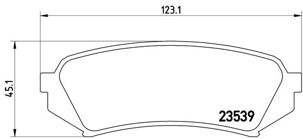 Kit pastiglie freno, Freno a disco - P 83 049 BREMBO