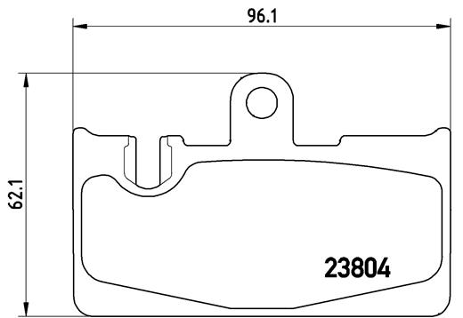 Brake Pad Set, disc brake - P 83 059 BREMBO