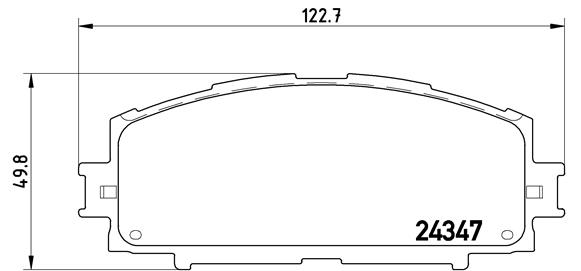 Brake Pad Set, disc brake - P 83 086 BREMBO
