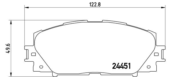 Brake Pad Set, disc brake - P 83 106 BREMBO