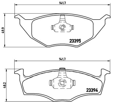 Brake Pad Set, disc brake - P 85 055 BREMBO