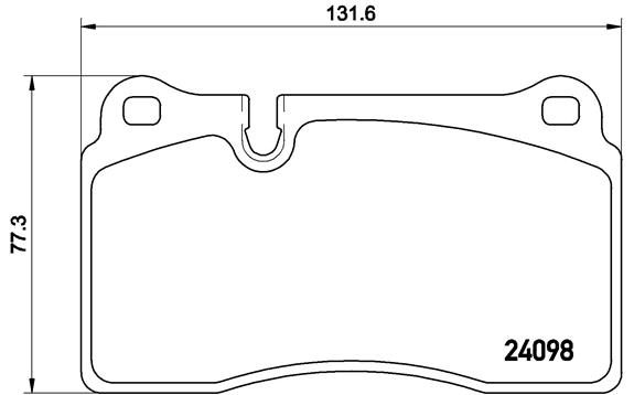 Комплект тормозных колодок, дисковый тормоз - P 85 110 BREMBO