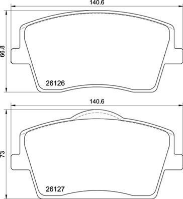 Kit pastiglie freno, Freno a disco - P 86 031 BREMBO