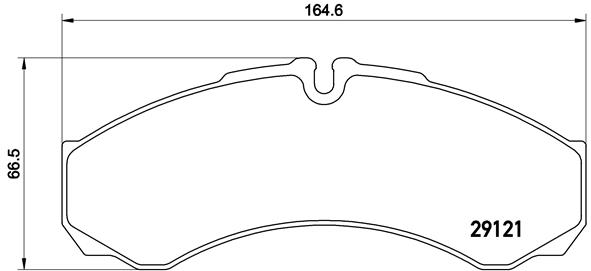Brake Pad Set, disc brake - P A6 021 BREMBO