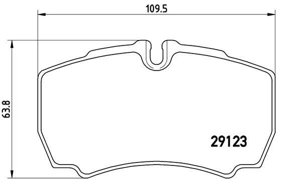 Kit pastiglie freno, Freno a disco - P A6 023 BREMBO