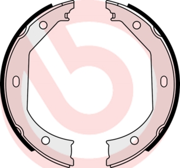 Brake Shoe Set, parking brake - S 06 509 BREMBO