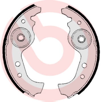 Brake Shoe Set - S 23 501 BREMBO