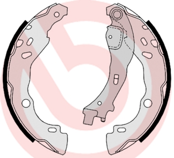 Brake Shoe Set - S 23 523 BREMBO