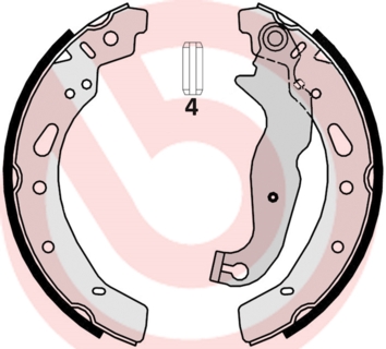 Brake Shoe Set - S 24 540 BREMBO