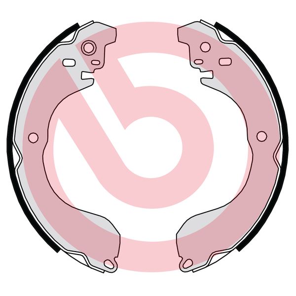 Brake Shoe Set - S 37 511 BREMBO