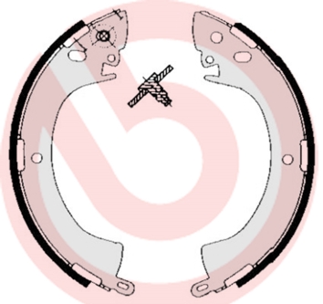 Brake Shoe Set - S 54 506 BREMBO