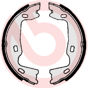 Brake Shoe Set, parking brake - S 59 521 BREMBO