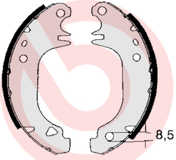 Brake Shoe Set - S 61 535 BREMBO